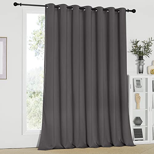 Sliding Patio Door Curtains (Grey / 100"W x 95"L (Pack of 1))