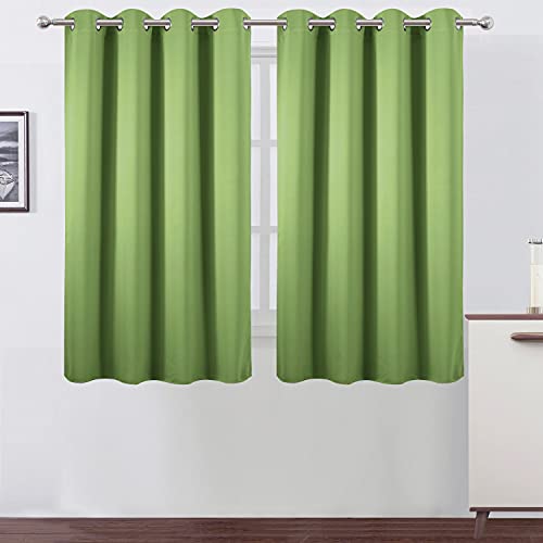 Blackout Curtains 52 x 45 inch (Light Green / 52"W x 45"L (Pack of 2))