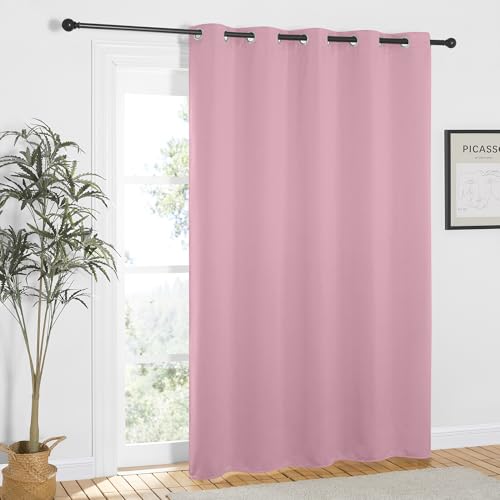 Rouge Pink Blackout Curtains 84 inch Length (Rouge Pink / 66"W x 84"L (Pack of 1))