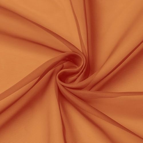 Cafe Curtains 36 Inch Length Tier 2 Pieces (Orange / 42"W x 36"L (Pack of 2))