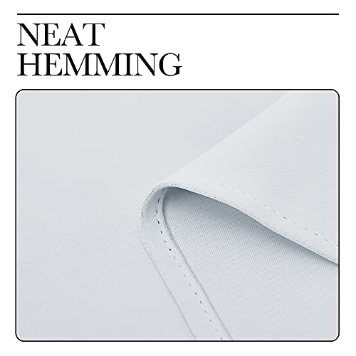 Greyish White Window Curtain Panels (Greyish White / 42"W x 54"L (Pack of 2))