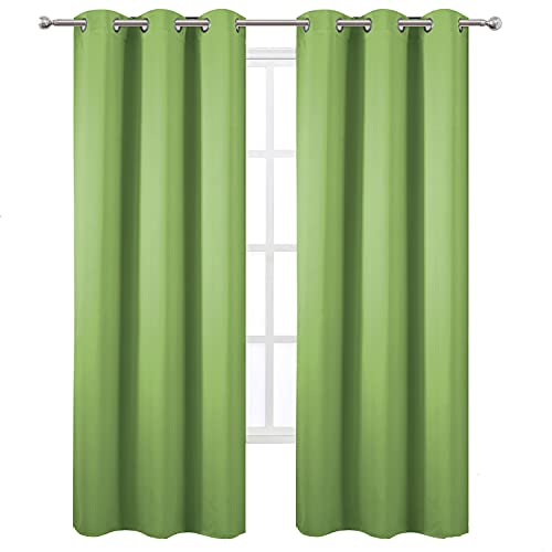 Light Green Thermal Blackout Curtains (Light Green / 38"W x 84"L (Pack of 2))