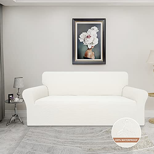 100% Waterproof Couch Cover (Cream / Sofa)