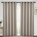 Room Darkening Curtains 70x84 inch Length Natural (Natural / 70"W x 84"L (Pack of 2))