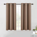 Blackout Window Curtains and Drapes for Kitchen (Cappuccino / 42"W x 45"L (Pack of 2))