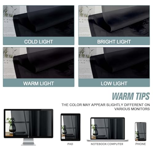 Black Sheer Curtains 216 Inches Long (42"W x 216"L (Pack of 2) / Black)