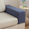 2Pcs Couch Arm Covers (Texture Metal Gray / Armrest Cover)