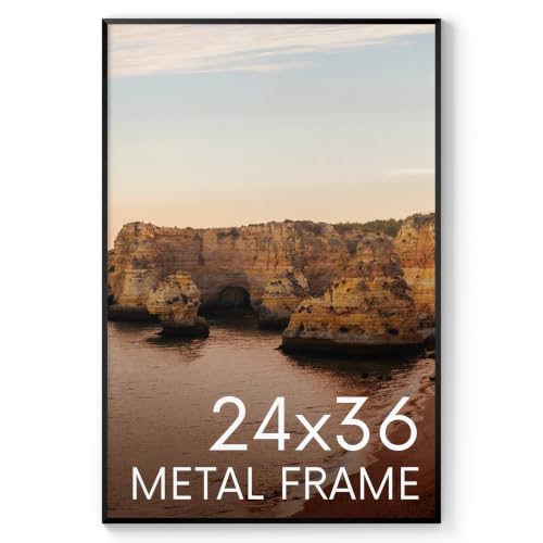 24x36 Black Metal Picture Frame (Set of 01 / Black Metal / 24x36 in)