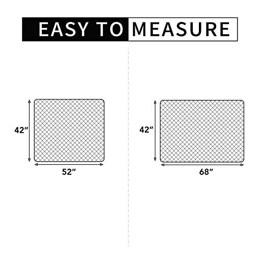 Sectional Couch Covers for Dogs L Shape Sofa Cover Reversible Sofa Slipcover Chaise Lounge Cover Furniture Protector Cover for Pets Dog Cat (42" x 68" / Beige/Beige)
