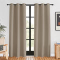 Blackout Curtains for Bedroom (Taupe / 42"W x 80"L (Pack of 2))