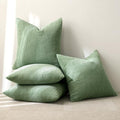 Soft Corduroy Decorative Throw Pillow Covers Sage Green 18x18 (18" x 18" (Pack of 4) / Sage Green)