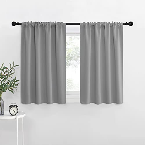 RV Blackout Curtains for Camper Windows (Silver Grey / 42"W x 36"L (Pack of 2))
