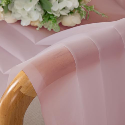 Blush Pink Sheer Curtains 72 Inches Long 2 Panels (Blush / 42"W x 72"L (Pack of 2))