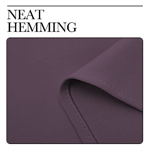 Bedroom Curtains Blackout Drapery Panels (Plum / 42"W x 54"L (Pack of 2))