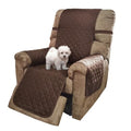 Reversible Recliner Chair Covers (Chocolate/Taupe / 28''recliner-oversized)