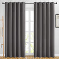 Biscotti Beige Blackout Curtains for Living Room 66" x 80" 2 PCs (Grey / 66"W x 80"L (Pack of 2))