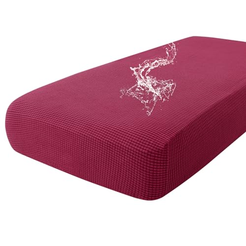 Waterproof Couch Cushion Covers for Pets (Wine Red / Large)