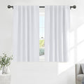 Room Darkening Curtains (Pure White / 42"W x 40"L (Pack of 2))