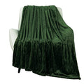 Fleece Blanket Super Soft Cozy Throw Blanket 50" x 60" (Olive Green / Throw-50" x 60")