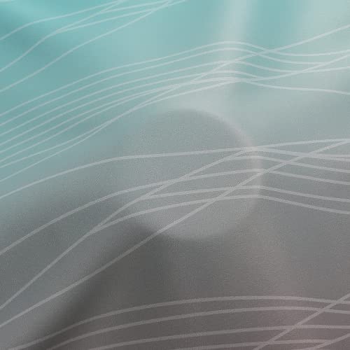 Brown and Teal Ombre Blackout Curtains for Bedroom 72 Inch (Teal and Brown / 42"W x 72"L (Pack of 2))