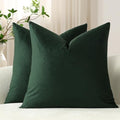Euro Sham Covers 26x26 Dark Green (Dark Green / 26" x 26" (Pack of 2))