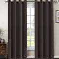 Brown Blackout Curtains for Living Room 120 Inches Length (52"W x 120"L (Pack of 1) / Chocolate Brown)