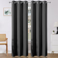 Blackout Curtains 108 Inches Long 2 Panels Set (Grey / 37"W x 108"L (Pack of 2))
