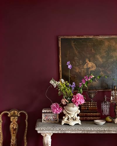 78.7''x17.7'' Red Peel and Stick Wallpaper Contact Paper Modern Self Adhesive Wall Paper Removable Renter Friendly Textured Solid Color Shelf Cabinet Vinyl Roll (Retro Red / 17.7" x 78.7")