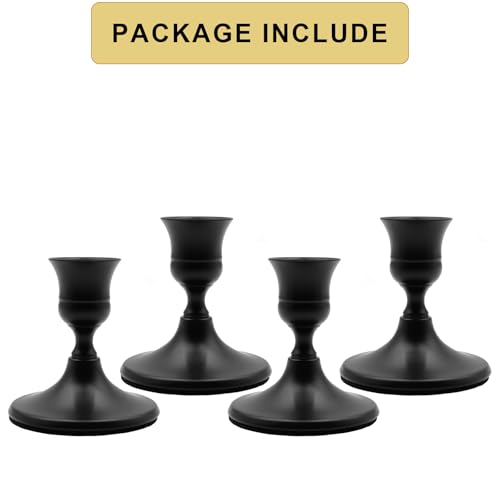 Candlestick Holders (Black / 4PCS)