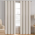 Light Blocking Curtain for Living Room Thermal Insulated Window Treatment Panel (52"W x 102"L (Pack of 1) / Ivory)