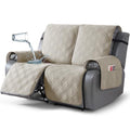 100% Waterproof Oversized Recliner Loveseat Cover (Cream / 2 Seater Oversized)