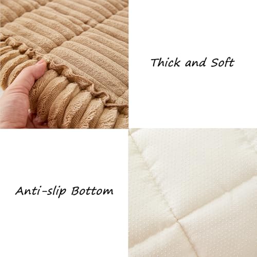 Couch Covers for Dogs Washable (Light Brown / 23.6" X 47")