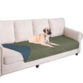 Waterproof Dog Bed Blankets Cover for Bed Couch Sofa Reversible (30x80 Inch (Pack of 1) / Green+navy Blue)