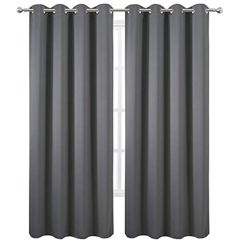 Grey Blackout Curtains (Frost Grey / 52"W x 95"L (Pack of 2))