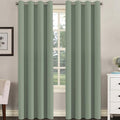 Blackout Curtain for Living Room Thermal Insulated Window Treatment Curtain Extra Long 84 inch Length Energy Saving Solid Grommet Top Blackout Drape (52"W x 84"L (Pack of 1) / Cyan)