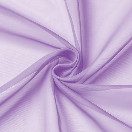 Light Purple Sheer Curtain Panels Pair Sold 63 Inch Length (40"W x 63"L (Pack of 2) / Lavender)