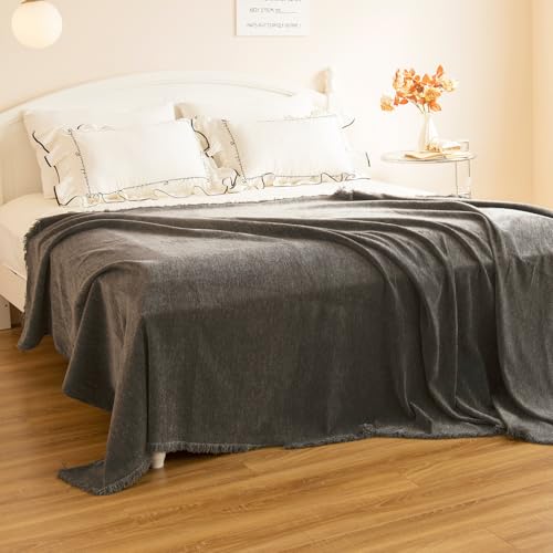 Couch Cover for Sofa (Charcoal Grey / 71*134 inch)