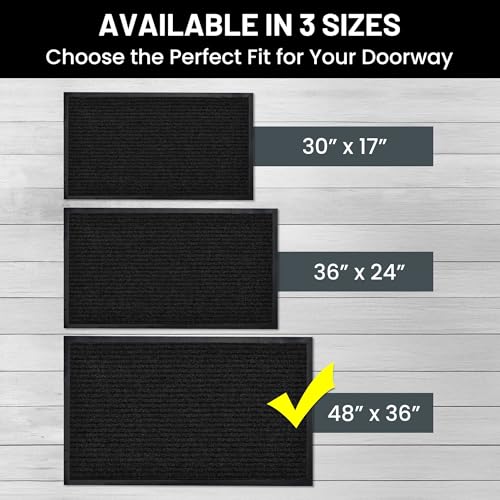Front Door Mat (48" x 36" / Black)