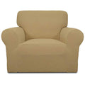 Stretch Chair Slipcover with Arm Washable Golden (Small Chair / Golden)