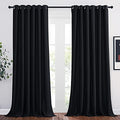 Blackout Curtain Panels 95" L (Black / 80"W x 95"L (Pack of 2))