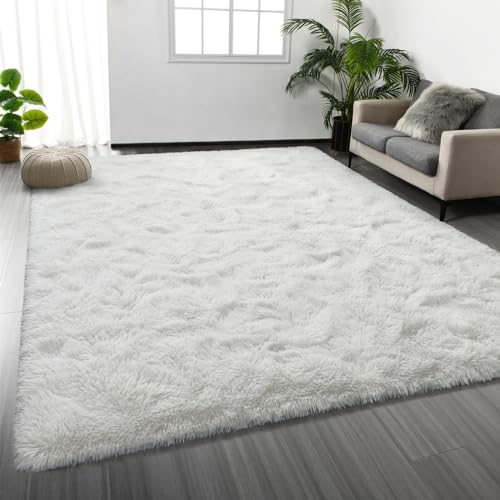 Large Shag Area Rugs 9 x 12 (Cream White / 9' x 12' (Rectangular))