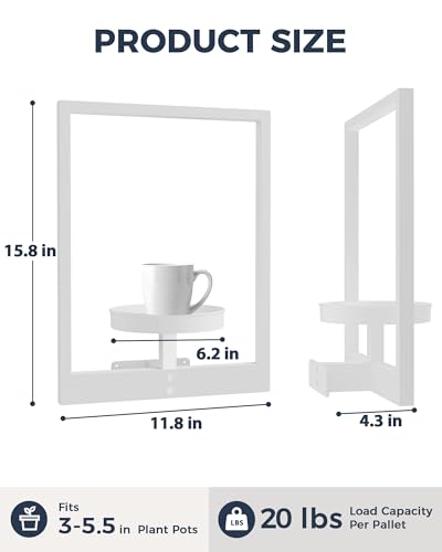 Wall Plant Holder Plant Stand Indoor Wall Planters White