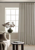 Burlywood Taupe Pinch Pleated Linen 108 Inch Curtains 60 Inch Width 1 Panel (Burlywood Birch / 60"W x 108"L (Pack of 1))