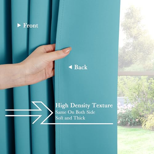 Room Darkening Curtains (Blue Mist / 42"W x 45"L (Pack of 2))