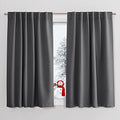 Curtains 45 inch Length (Grey / 52"W x 45"L (Pack of 2))