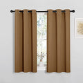 Sleek Blackout Curtains (Gold Brown / 34"W x 45"L (Pack of 2))