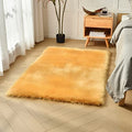 Yellow Faux Sheepskin Fur Rug 3x5 ft (Yellow / 3' x 5' (Rectangular))