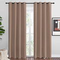 Blackout Draperies Curtains Panels (Cappuccino / 55"W x 86"L (Pack of 2))