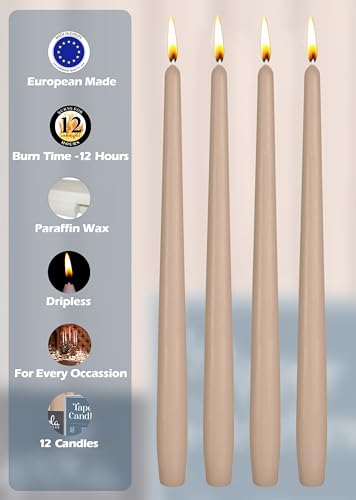 12 Pack Tall Taper Candles (14 inch)