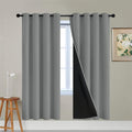 Dove Grey 100% Blackout Curtains 72 Inches Long 52" Wide 2 Panel (52"W x 72"L (Pack of 2) / Dove Grey)